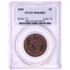 Image 1 : 1845 Coronet Hair Large Cent Coin NGC MS63BN