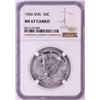 Image 1 : 1966 SMS Kennedy Half Dollar Coin NGC MS67 Cameo