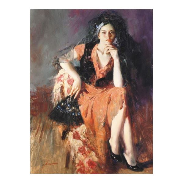 Pino (1939-2010) "Dreaming Madrid" Limited Edition Giclee on Canvas