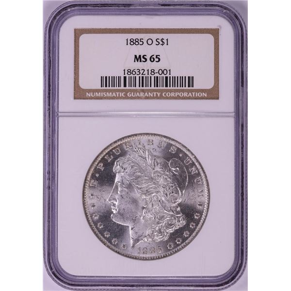 1885-O $1 Morgan Silver Dollar Coin NGC MS65