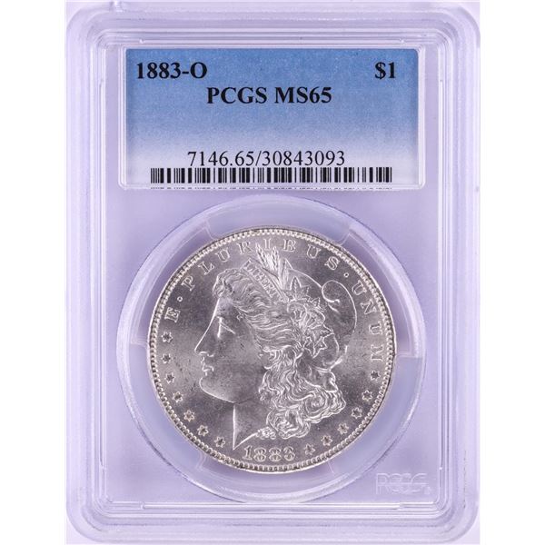 1883-O $1 Morgan Silver Dollar Coin PCGS MS65