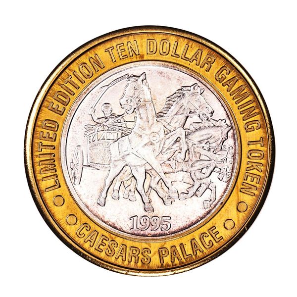 .999 Silver Caesars Palace Las Vegas, Nevada $10 Casino Limited Edition Gaming Token
