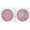 Image 2 : Lot of 1934-S & 1935-S $1 Peace Silver Dollar Coins