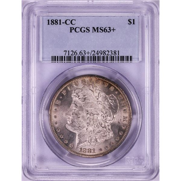 1881-CC $1 Morgan Silver Dollar Coin PCGS MS63+