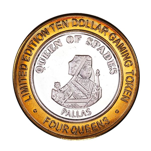 .999 Fine Silver Four Queens Las Vegas, NV $10 Limited Edition Gaming Token