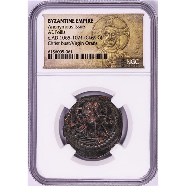 AD 1065-1071 Byzantine Empire AE Follis Ancient Coin NGC Graded