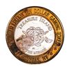 Image 2 : .999 Fine Silver Treasure Island Las Vegas, Nevada $10 Limited Edition Gaming Token