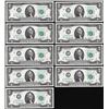Image 1 : Lot of (9) Consecutive 1976 $2 Federal Reserve Notes San Francisco