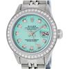Image 1 : Rolex Ladies Stainless Steel Ice Blue Diamond Datejust Wristwatch
