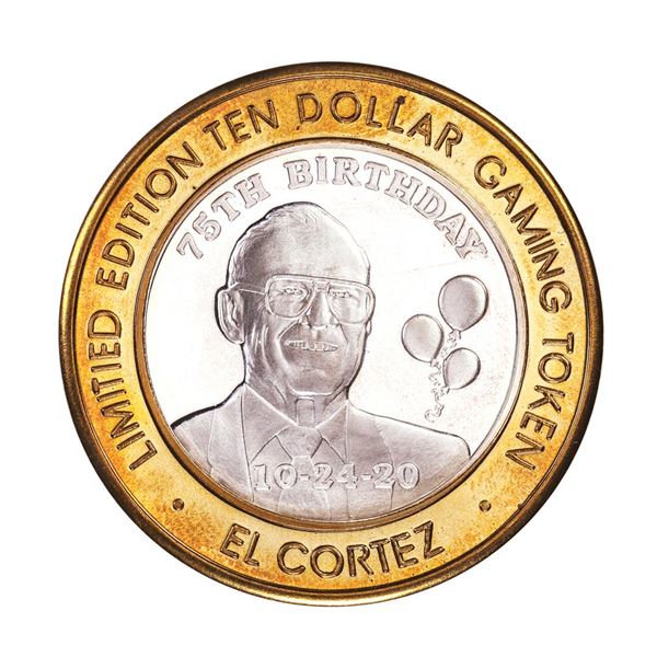 .999 Fine Silver El Cortez Hotel & Casino Las Vegas $10 Limited Edition Gaming Token