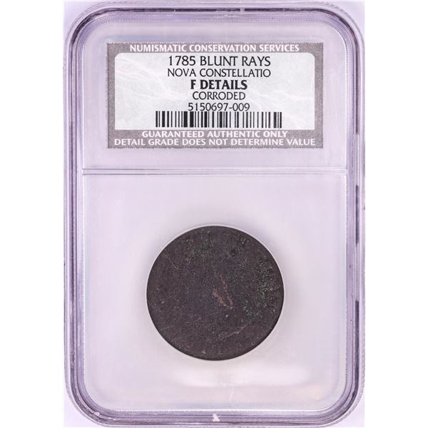 1785 Blunt Rays Nova Constellatio Copper Coin NCS F Details