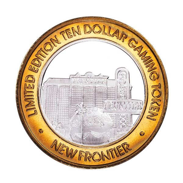 .999 Silver The New Frontier Las Vegas $10 Casino Limited Edition Gaming Token