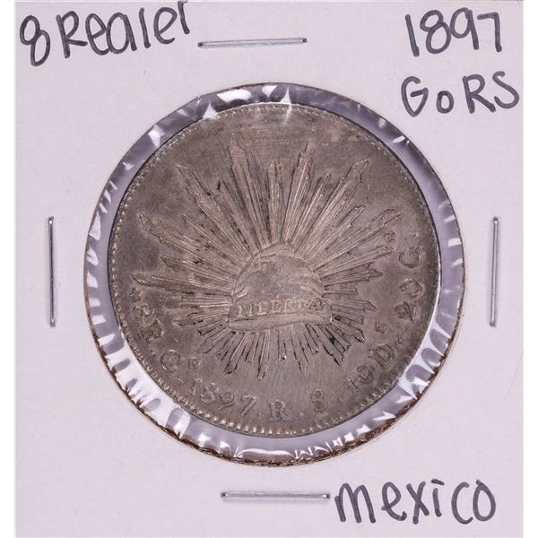 1897 Go RS Mexico 8 Reales Silver Coin