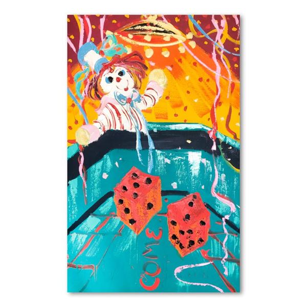 Henrie (1932-1999) "7 Come 11" Original Oil on Canvas