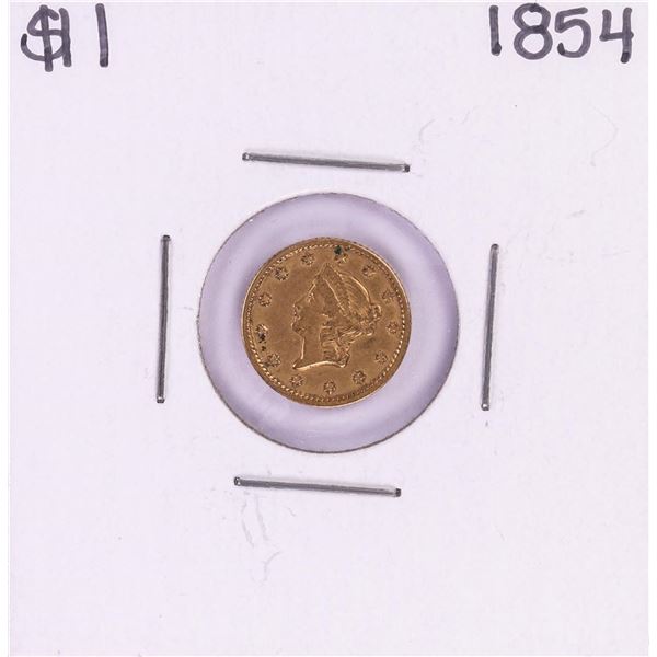 1854 Type 1 $1 Liberty Head Gold Dollar Coin