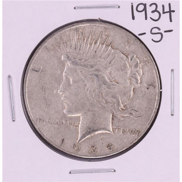 1934-S $1 Peace Silver Dollar Coin