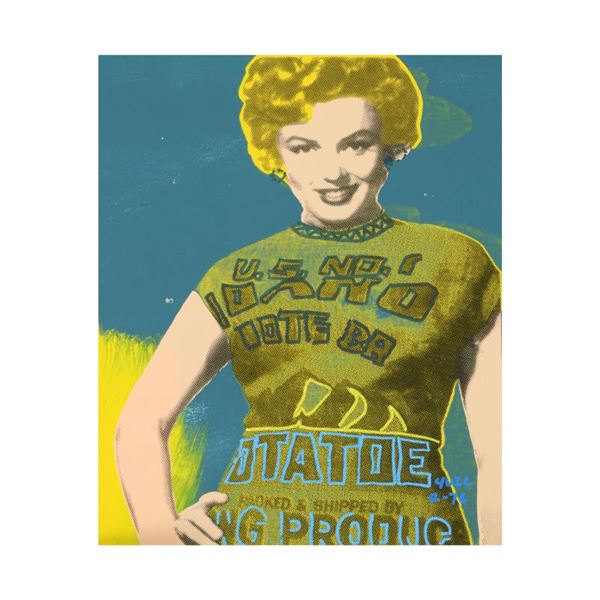 "Ringo" Daniel Funes "See My Potato Sack (Marilyn)" Original Mixed Media on Canvas