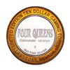 Image 2 : .999 Silver Four Queens Casino Hotel Las Vegas $10 Limited Edition Gaming Token