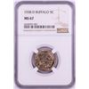 Image 1 : 1938-D Buffalo Nickel Coin NGC MS67