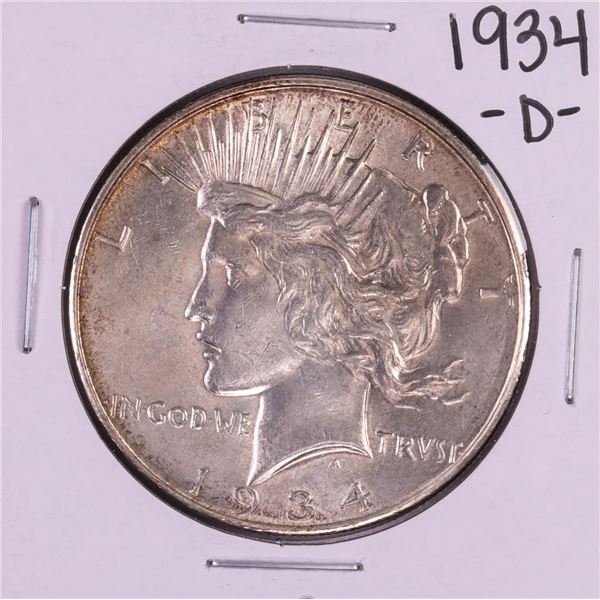 1934-D $1 Peace Silver Dollar Coin