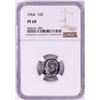 Image 1 : 1964 Proof Roosevelt Dime Coin NGC PF69