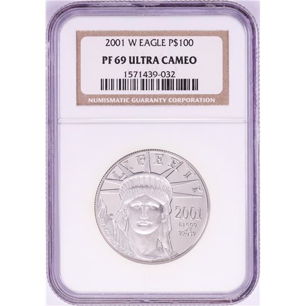 2001-W $100 Proof Platinum American Eagle Coin NGC PF69 Ultra Cameo