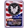 Image 2 : 2019-W $1 Proof American Silver Eagle Coin NGC PF70 Ultra Cameo Congratulations Flag