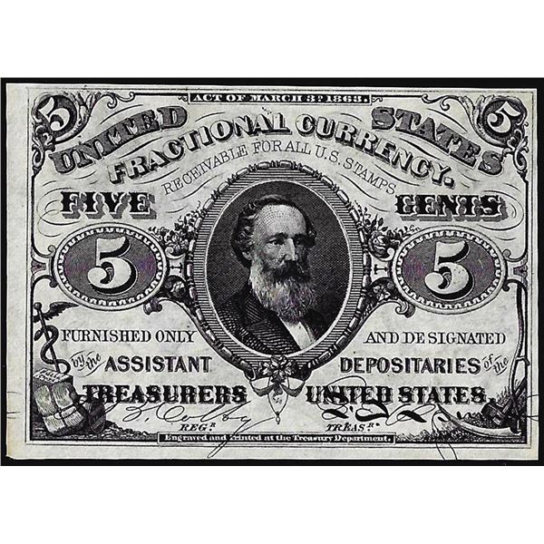 March 3, 1863 Third Issue Five Cents Fractional Currency Note