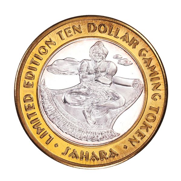.999 Silver Sahara Las Vegas, Nevada $10 Casino Limited Edition Gaming Token