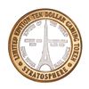 Image 1 : .999 Silver Stratosphere Las Vegas, Nevada $10 Casino Limited Edition Gaming Token