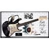 Image 1 : Signed and Framed Pink Floyd Guitar - The Wall