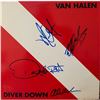 Image 1 : Signed Van Halen Diver Down Album Cover