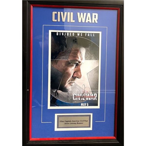 Signed Captain America Civil War Collage