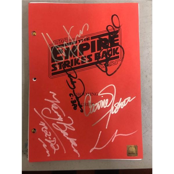 Signed Star Wars Empire Strikes Back Script