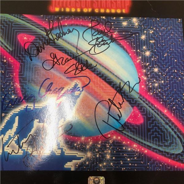 Signed Jefferson Starship Winds Of Change Album Cover