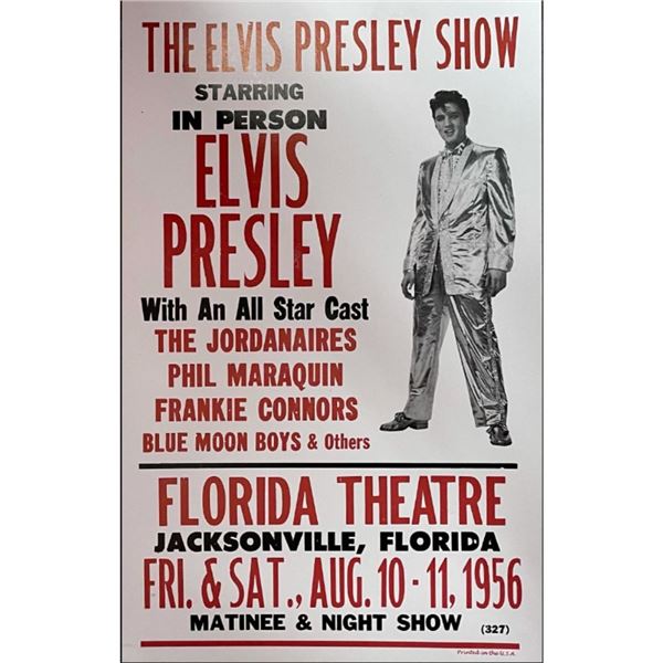 Limited Edition Elvis Presley Concert Poster