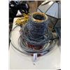 Image 2 : WIRE CABLE EXTENTION CORDS, BARBED WIRE, STEALTH WINDSHIELD WIPERS AND LEADED GLASS SHADE