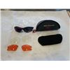 Image 1 : NEW RYDERS GREY AND BLUE R136 RTX SUNGLASSES WITH INTERCHANGEABLE LENSES AND CASE - RETAIL $59