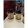 Image 2 : MCM porcelain cannister set with lids