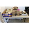 Image 1 : 2 BOXES AND TRAY OF TOOLS, TOASTER AND MORE