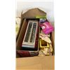 Image 8 : 2 BOXES AND TRAY OF TOOLS, TOASTER AND MORE