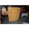 Image 1 : OAK PALLISER 7 DRAWER CHEST OF DRAWERS - 36.5 INCHES WIDE X 52 TALL X 18.5 DEEP
