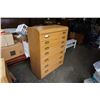 Image 2 : OAK PALLISER 7 DRAWER CHEST OF DRAWERS - 36.5 INCHES WIDE X 52 TALL X 18.5 DEEP