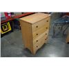 Image 2 : 4 DRAWER SOLID WOOD CHEST OF DRAWERS