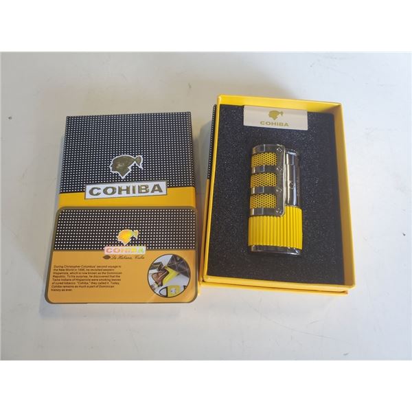 NEW COHIBA TRIPLE FLAME BUTANE LIGHTER