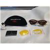 Image 2 : PAIR OF NEW RYDERS SWITCH SUNGLASSES WITH CASE AND INTERCHANGEABLE LENSES - PURPLE FRAME - RETAIL $5