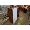 Image 2 : WHITE SLIDING DOOR CABINET - 47 INCHES WIDE X 51 TALL X 17 DEEP