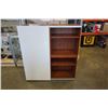 Image 1 : WHITE SLIDING DOOR CABINET - 47 INCHES WIDE X 51 TALL X 17 DEEP