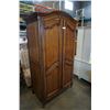 Image 2 : WALNUT WARDROBE 87 INCHES TALL X 50 WIDE X 25 DEEP