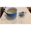 Image 1 : BURLEIGH ENGLAND CHAMBER POT AND BAVARIA SUGAR BOWL